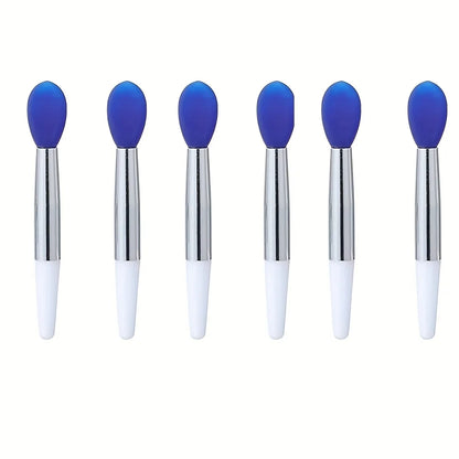 6 New Lip Mask Brush Beauty Tools, Portable Silicone Lip Brush with Lip Mask Application Cover