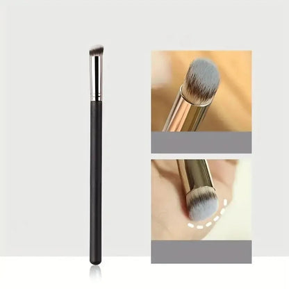 Upgraded Crescent Design Foundation Makeup Brush Ultra-thin Smooth Application Liquid Mask Spatula Makeup Brushes Beauty Tools