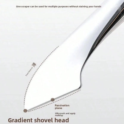 Upgraded Crescent Design Foundation Makeup Brush Ultra-thin Smooth Application Liquid Mask Spatula Makeup Brushes Beauty Tools