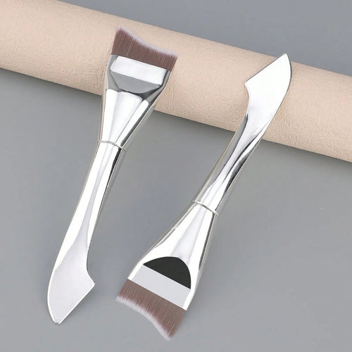 Upgraded Crescent Design Foundation Makeup Brush Ultra-thin Smooth Application Liquid Mask Spatula Makeup Brushes Beauty Tools
